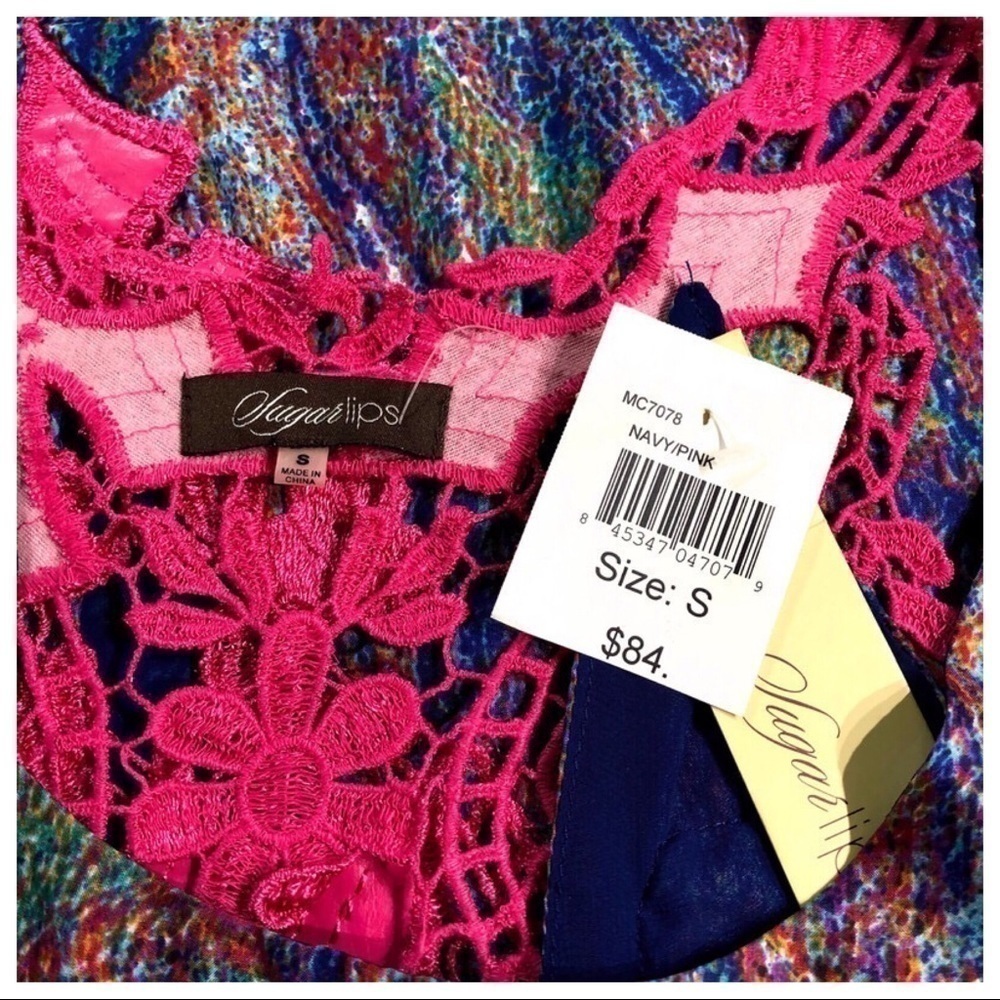SUGARLIPS Sexy Sun Dress with Cut Out Lace Back. Size S NWT! - Picture 6 of 8